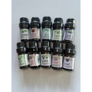 10 pack floral fresh spring scents .17floz (5ml) each essential oil candles soap